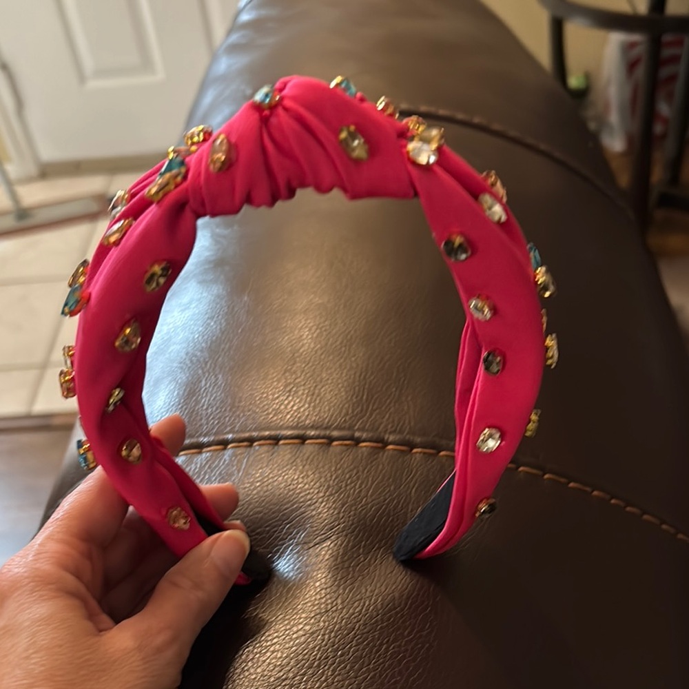 MarleyLilllyEmbellished Pink Headband